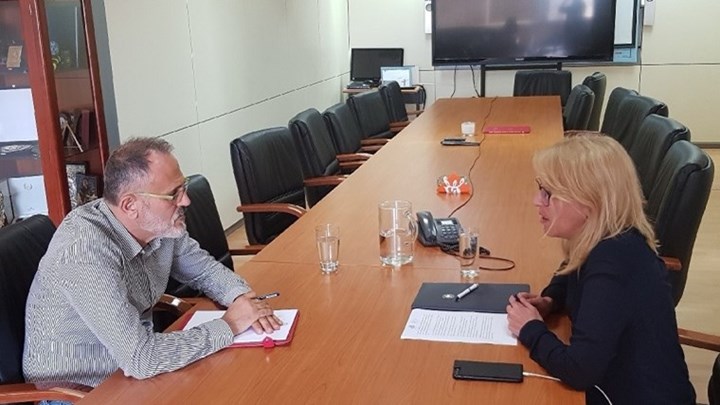 Συνάντηση της Περιφερειάρχη, Ρένας Δούρου με τον Διευθυντή του Εθνικού Αστεροσκοπείου Αθηνών, Μανώλη Πλειώνη