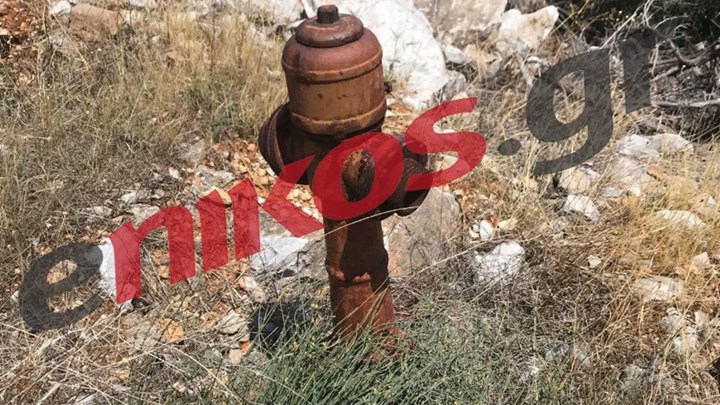 Πυροσβεστικός κρουνός στο δάσος του Σχινιά- ΦΩΤΟ αναγνώστη