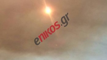 «Μαύρισε» ο ουρανός στη Χαλκίδα από τους καπνούς – ΦΩΤΟ αναγνώστη