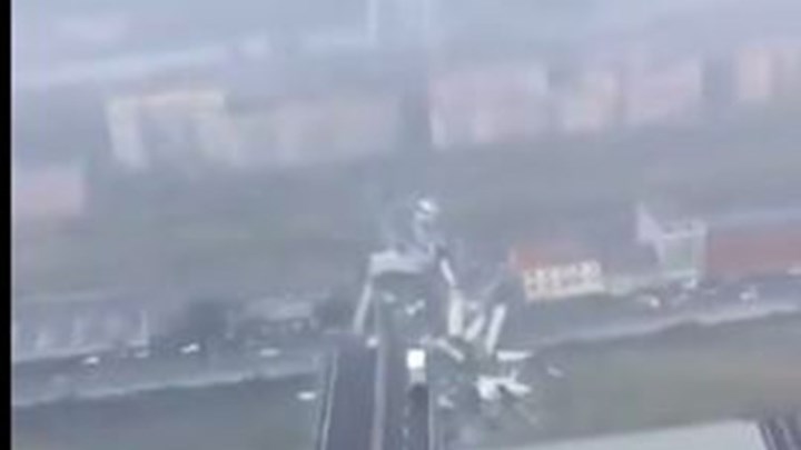 Νέο ΒΙΝΤΕΟ από τη γέφυρα που κατέρρευσε στη Γένοβα