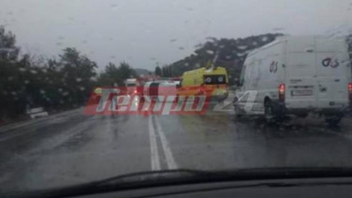 Τροχαίο στην Εθνική Οδό Πατρών Πύργου: Αναποδογύρισε όχημα χρηματαποστολής – ΦΩΤΟ