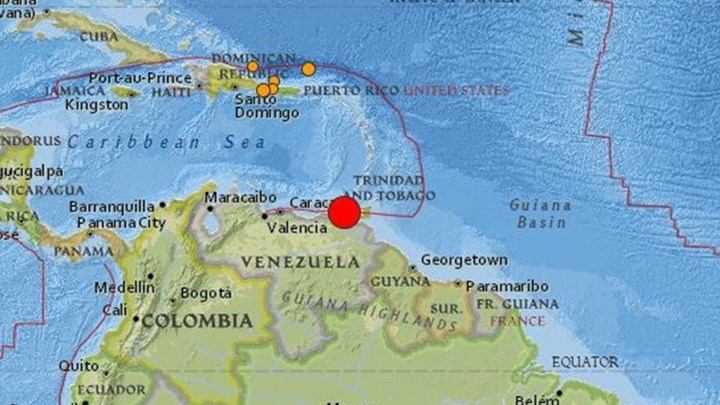 Ο ισχυρός σεισμός στην Βενεζουέλα έγινε αισθητός σε πολλές Πολιτείες της χώρας – Δεν έχουν αναφερθεί θύματα ούτε σοβαρές υλικές ζημιές