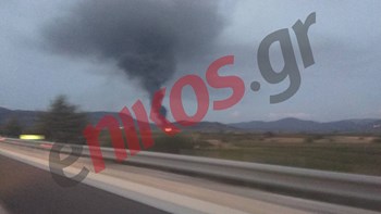 Εικόνες από τη φωτιά στη βιομηχανία ζωοτροφών στην Κορινθία – ΦΩΤΟ αναγνώστη