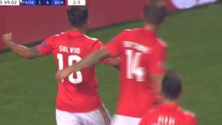Το τέταρτο γκολ της Μπενφίκα – ΒΙΝΤΕΟ
