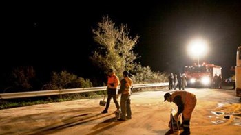 Νταλίκα έπεσε σε κολόνα της ΔΕΗ στο Θεριανό – Χωρίς ρεύμα η ευρύτερη περιοχή