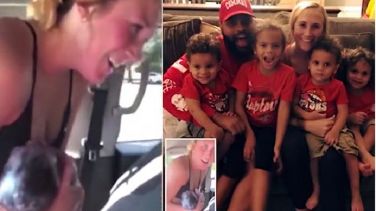 Σοκαριστικό ΒΙΝΤΕΟ: Γυναίκα γέννησε στη θέση του συνοδηγού – «Θεατές» τα τέσσερα παιδιά της