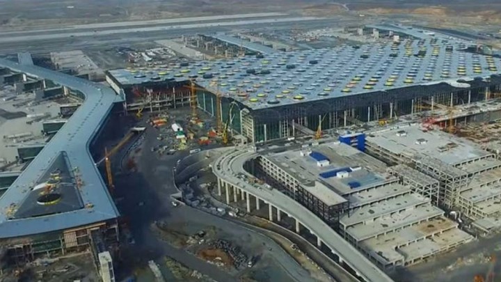 Διαδήλωση εργαζομένων στο νέο αεροδρόμιο της Κωνσταντινούπολης