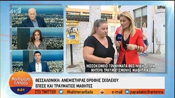 Μητέρα 8χρονης: Κινδύνευσαν τα παιδιά μας από την πτώση του ανεμιστήρα – Το σχολείο είναι παλιό με σοβαρά προβλήματα – ΒΙΝΤΕΟ