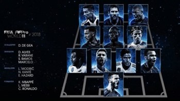 Με Κριστιάνο και Μέσι η κορυφαία ενδεκάδα