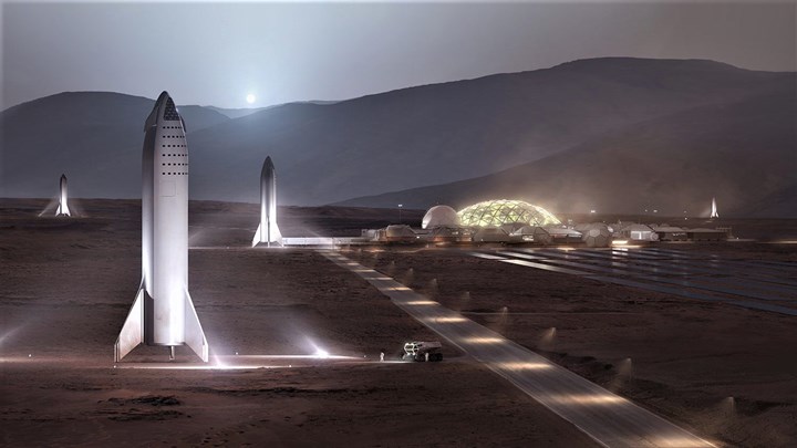 Αυτή είναι η διαστημική βάση που θέλει να φτιάξει ο Έλον Μασκ στον Άρη – ΦΩΤΟ