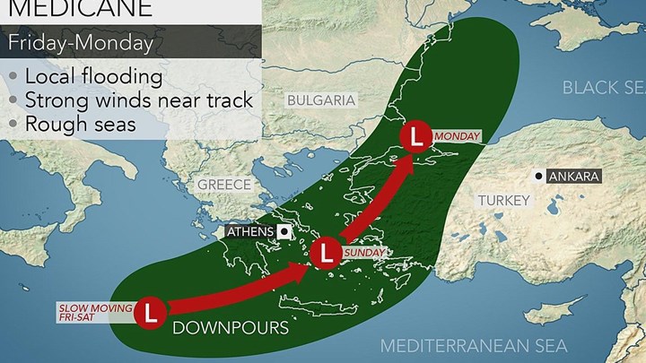 LIVE – Στους ρυθμούς του “Ζορμπά” τις επόμενες 48 ώρες η Ελλάδα – Καταιγίδες και κύματα 11 μέτρων – ΒΙΝΤΕΟ