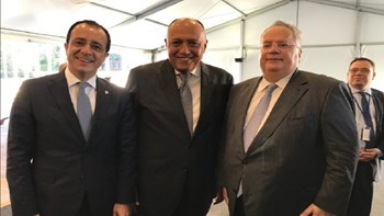 Κοινή διακήρυξη της τριμερούς συνάντησης των ΥΠΕΞ της Ελλάδας, της Κύπρου και της Αιγύπτου