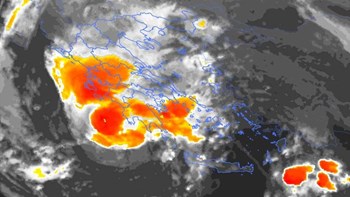 Δορυφορική εικόνα από τον μεσογειακό κυκλώνα – ΦΩΤΟ