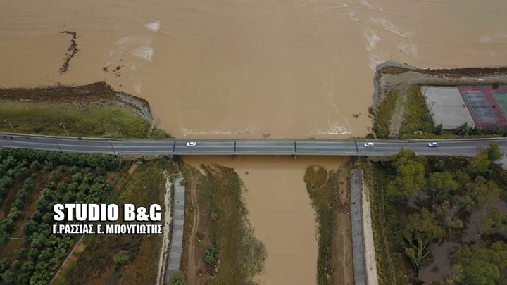 Εικόνες από drone στην Αργολίδα – Τι άφησε πίσω του ο “Ζορμπάς”