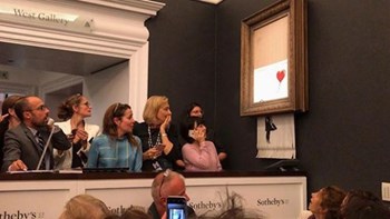 Σοκ σε δημοπρασία στο Λονδίνο – Πανάκριβο έργο του Banksy…αυτοκαταστράφηκε αμέσως μετά την πώλησή του – ΒΙΝΤΕΟ