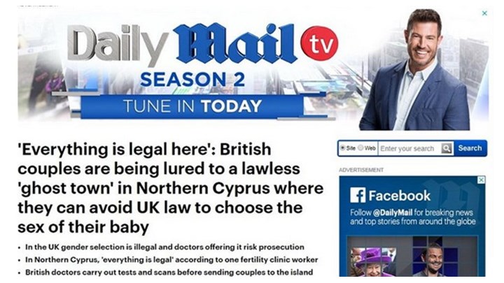 Daily Mail: Βρετανοί καταφεύγουν στην κατεχόμενη Κύπρο για να επιλέξουν το φύλο του παιδιού τους