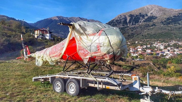 Στο Καρπενήσι βρέθηκε ελικόπτερο που εκλάπη στο Μεσολόγγι