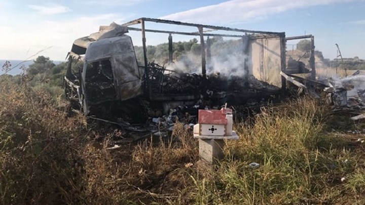 Τραγωδία στην Καβάλα – 11 μετανάστες κάηκαν ζωντανοί μετά από σύγκρουση ΙΧ με φορτηγό