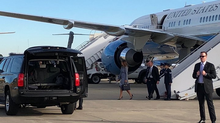 Τρόμος στον αέρα για τη Μελάνια Τραμπ – ΦΩΤΟ