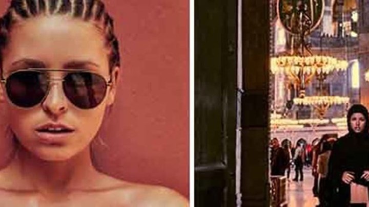 Σάλος με μοντέλο που πόζαρε γυμνό μέσα στην Αγία Σοφία – ΦΩΤΟ