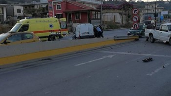 Τροχαίο ατύχημα στην Κρήτη – Στο νοσοκομείο οι τραυματίες   – ΦΩΤΟ