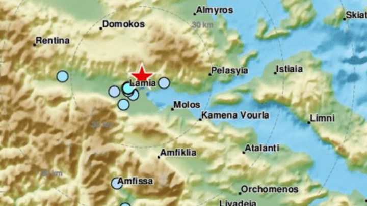 Νέος σεισμός «ταρακούνησε» την Λαμία