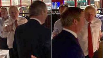 Το “μυστικό δείπνο” του Νάιτζελ Φάρατζ με τον Μπόρις Τζόνσον – ΦΩΤΟ