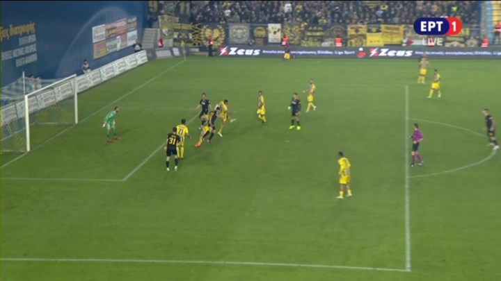 Παναιτωλικός – ΑΕΚ 2-1 (77′)