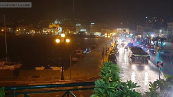 Ζημιές από την ισχυρή βροχόπτωση στην Λέσβο