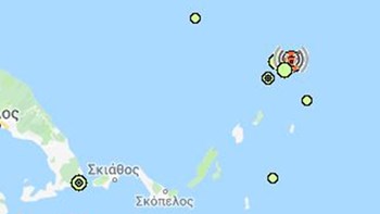 Σεισμός 3,6 Ρίχτερ βόρεια της Αλοννήσου