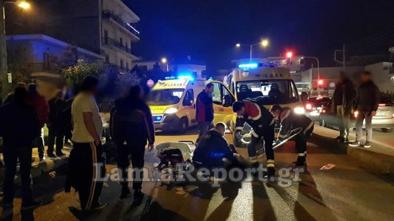 Τροχαίο με υπάλληλο ντελίβερι στην Λαμία – ΦΩΤΟ