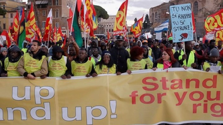 Αντιμεταναστευτική διαδήλωση με βίαια επεισόδια στις Βρυξέλλες – BINTEO
