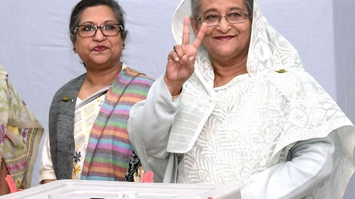 Η πρωθυπουργός Χασίνα νικήτρια των εκλογών στο Μπαγκλαντές