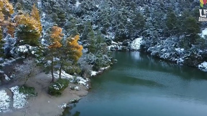 “Μαγικό” τοπίο η χιονισμένη Ιπποκράτειος Πολιτεία – ΒΙΝΤΕΟ