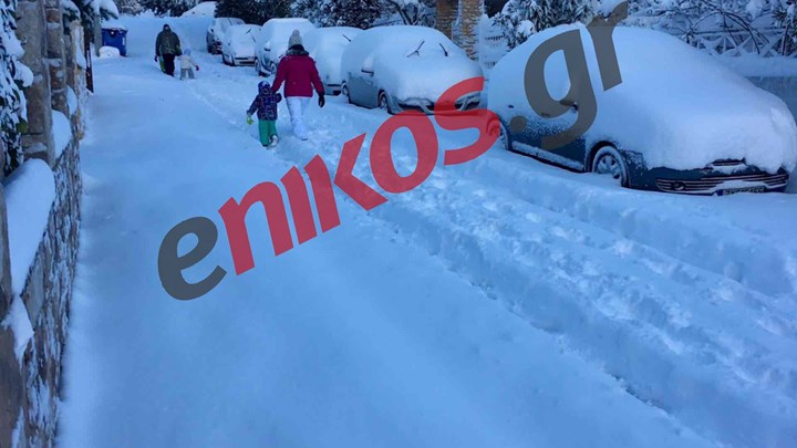 Σε λευκό κλοιό το Κρυονέρι – ΦΩΤΟ αναγνώστη