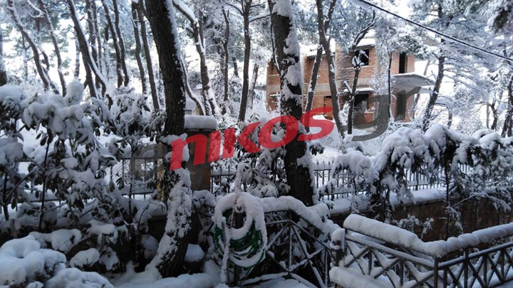 Μαγευτική η χιονισμένη Σταμάτα Αττικής- ΦΩΤΟ αναγνώστη