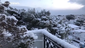 Η κακοκαιρία στην Αττική με τη «ματιά» του Euronews – BINTEO