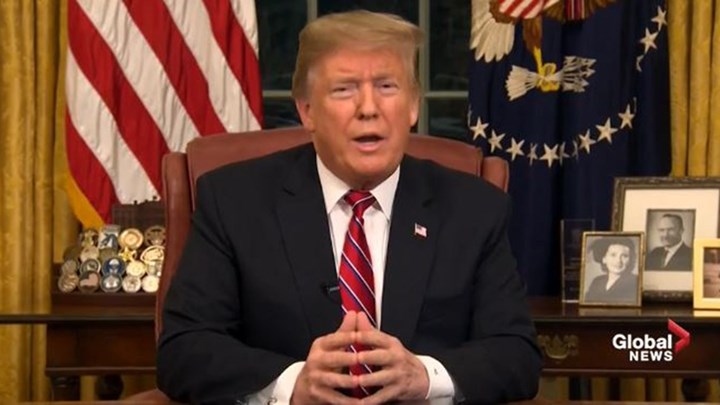 Το διάγγελμα του Τραμπ προς τον αμερικανικό λαό αναφορικά με την ανέγερση τείχους στα σύνορα με το Μεξικό – ΒΙΝΤΕΟ