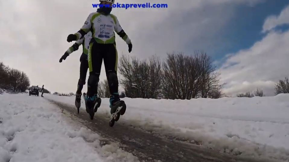 Με τα πατίνια… στον χιονισμένο Ψηλορείτη – ΒΙΝΤΕΟ