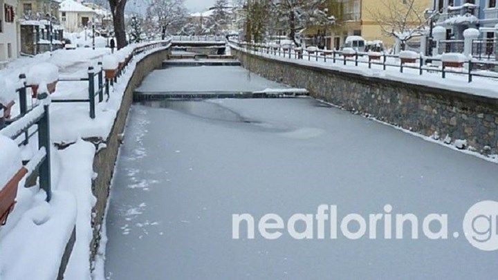 Ολικός παγετός στη Φλώρινα για δέκατη ημέρα