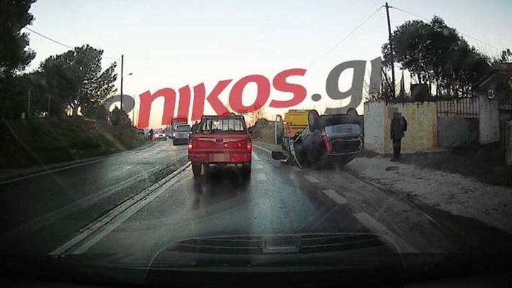 Τροχαίο ατύχημα στη Μαλακάσα – ΦΩΤΟ αναγνώστη