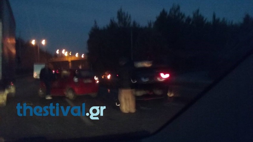 Καραμπόλα δέκα αυτοκινήτων στη Θεσσαλονίκη