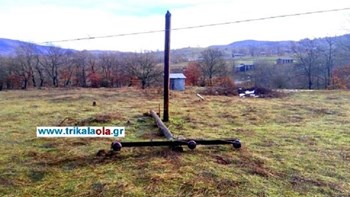 Καταστροφές από την κακοκαιρία στα Τρίκαλα- ΦΩΤΟ