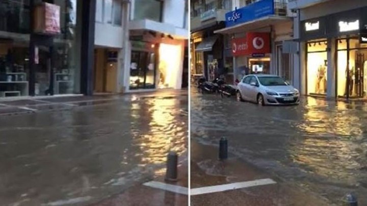 «Βενετία» η Καλαμάτα – Σε… κανάλια μετατράπηκαν κεντρικοί δρόμοι – ΦΩΤΟ