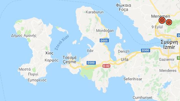 Ισχυρός σεισμός στην Σμύρνη έγινε αισθητός στην Χίο