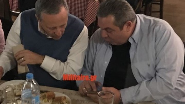 Καμμένος και Μπαλτάκος σε ταβέρνα στο Παγκράτι – Το “μενού” της συνάντησης