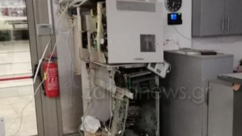 Aνατίναξαν ΑΤΜ στα Χανιά – ΦΩΤΟ