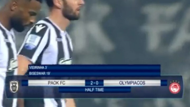 LIVE: ΠΑΟΚ – Ολυμπιακός 2-0 (ΗΜ.)