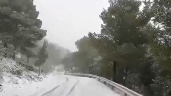 Στα «λευκά» η Πάρνηθα – ΒΙΝΤΕΟ