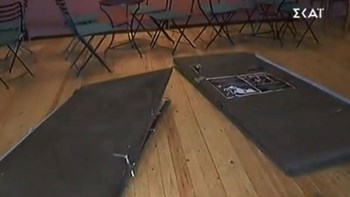 Πρωτοφανής κλοπή: “Μπούκαραν” με φορτηγό σε θέατρο – ΒΙΝΤΕΟ